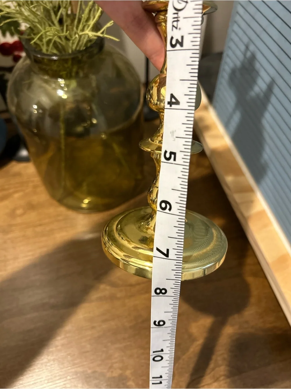 Vintage Solid Brass Candlestick Holder 7” English Colonial Taper Candle
